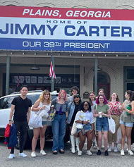 Carter Center interns enjoy a weekend excursion to the Carters' hometown of Plains, Georgia