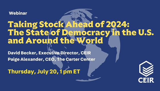 Taking Stock Ahead of 2024: The State of Democracy in the U.S. and Around the World