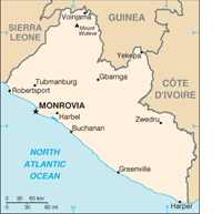 Map of Liberia